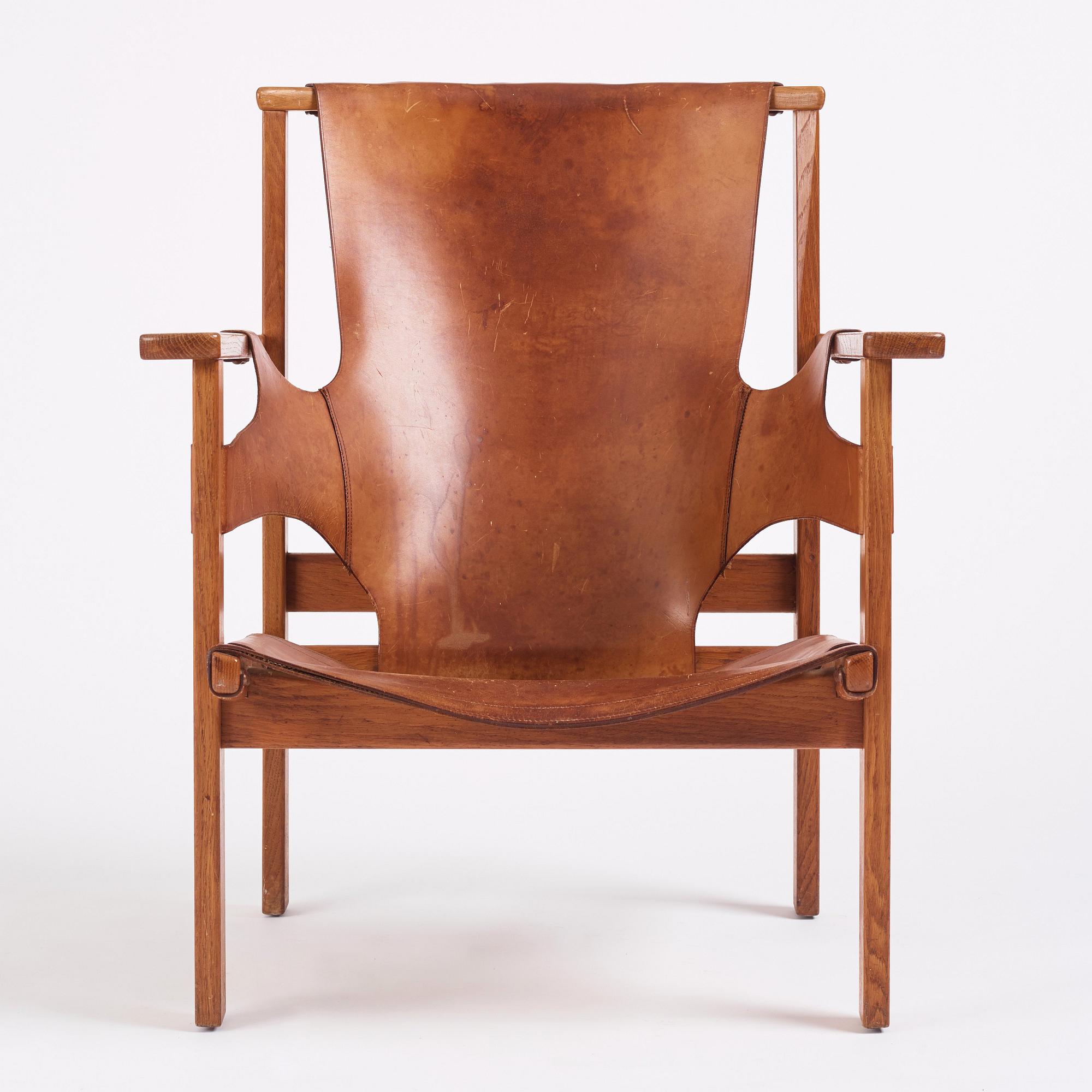 Carl-Axel Acking, a first edition "Trienna", easy chair, cabinetmaker Torsten Schollin, 1950s. Provenance Carl Axel Acking.