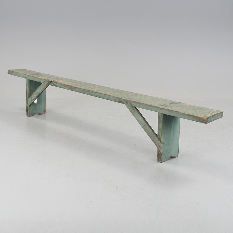 A pine bench, second half of the 19th Century.