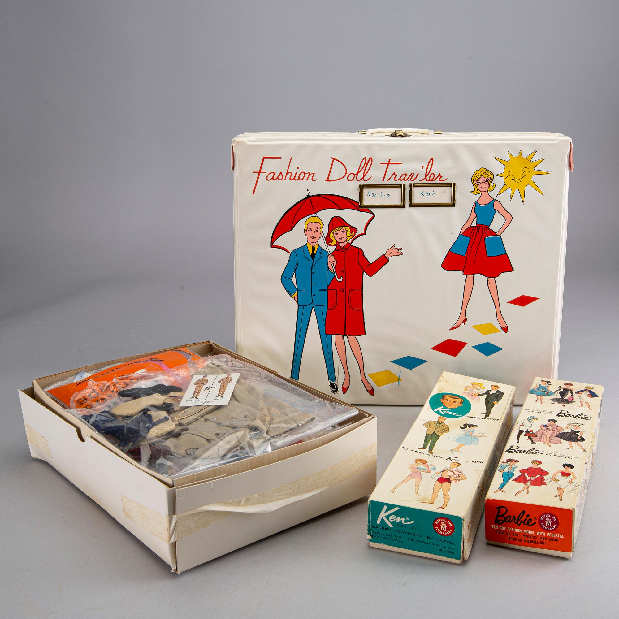 MID-1960s BARBIE, KEN and SKIPPER DOLLS.