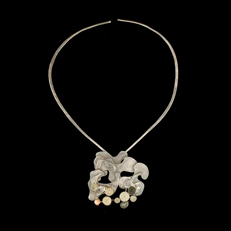 HÄNGSMYCKE, sterlingsilver, unikt, Ibe Dahlquist, troligtvis 1970-tal.