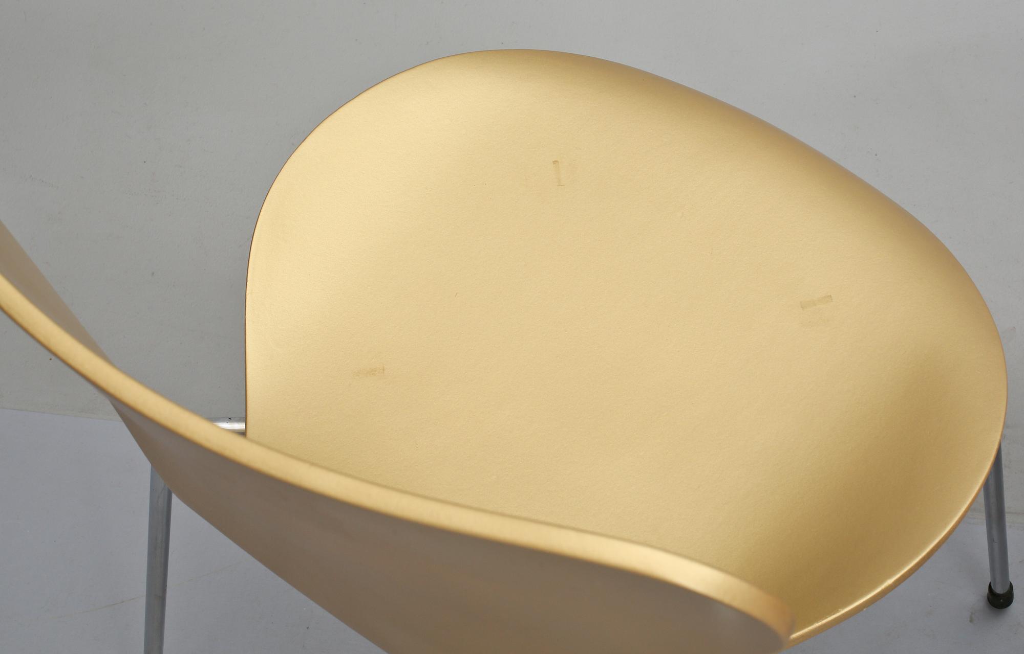 STOLAR, 4 st, "Sjuan", Arne Jacobsen för Fritz Hansen, Danmark. 1970-tal.