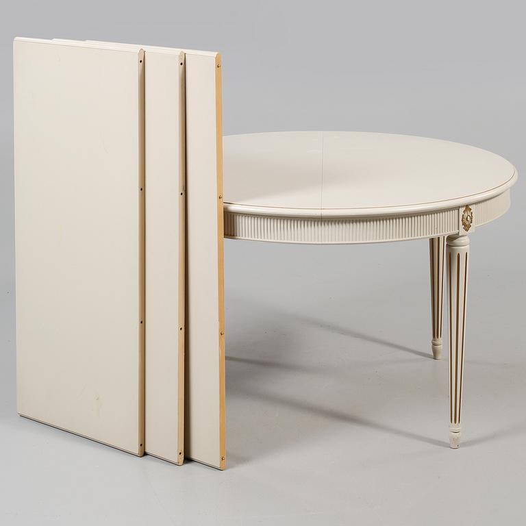 MATSALSGRUPP, 5 delar, gustaviansk stil, 1900-talets andra hälft.