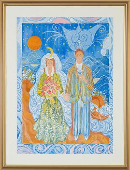 Mårten Andersson, lithograph in colours, 1990, signed 75/360.