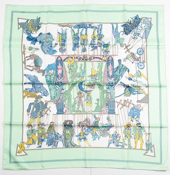 Hermès, scarf, "Le Temps des Marionettes".