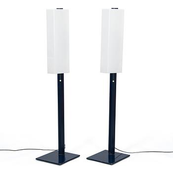 Lars-Gunnar Nordström, a pair of 1970s  floor lights for Metallimestarit Finland.