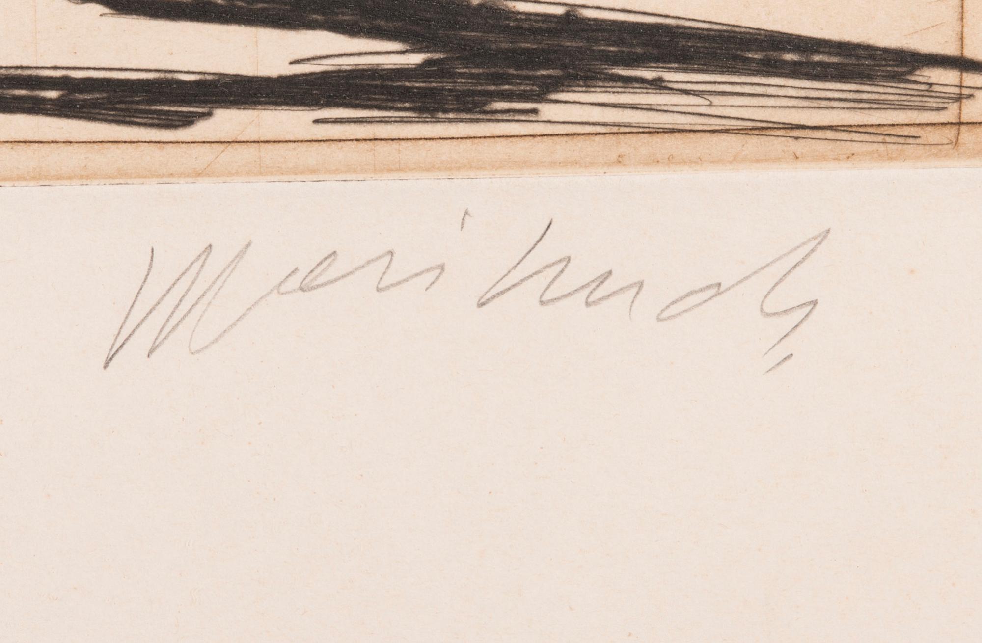 CLAUDE WEISBUCH, etsning, signerad och numrerad 49/100.