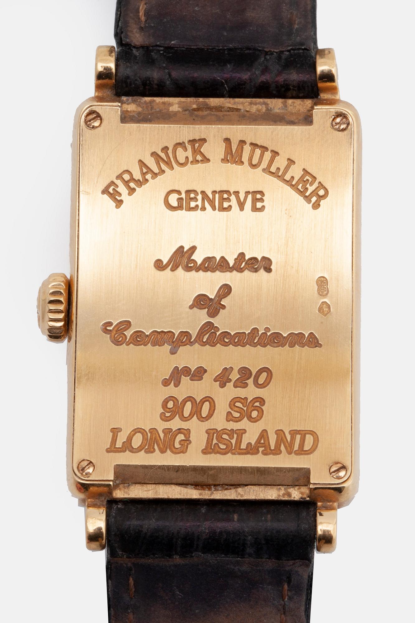 FRANCK MULLER, Geneve, Long Island, wristwatch, 22 x 32 mm.