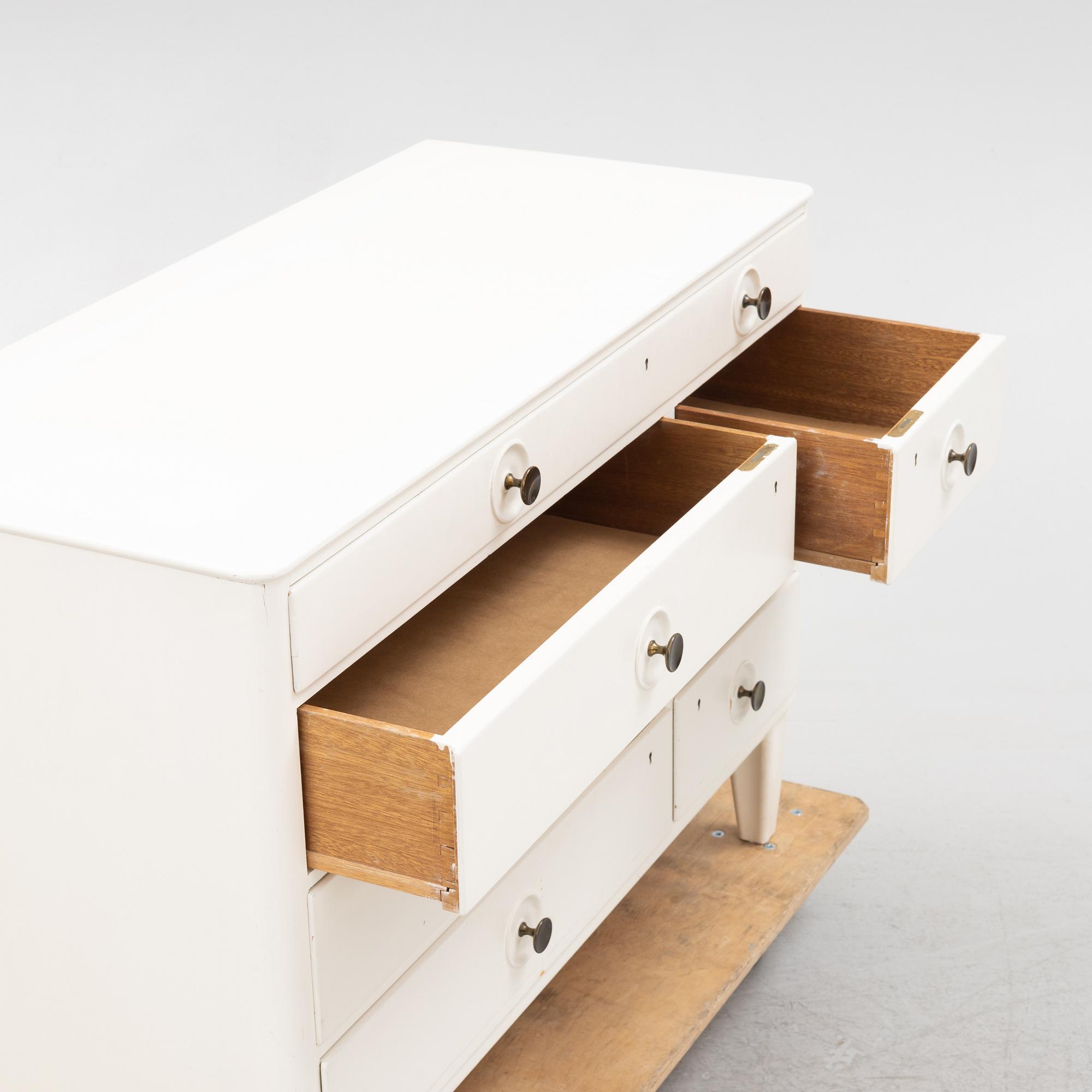 Axel Larsson, a painted dresser, Svenska Möbelfabrikerna Bodafors, Sweden 1940's.