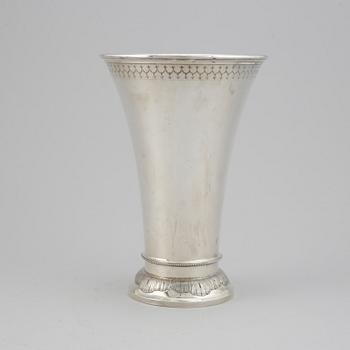 A swedish silver beaker, mark of K Andersson, Stockholm 1901.