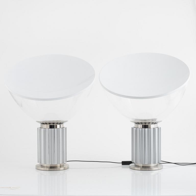 Achille Castiglioni & Pier Giacomo Castiglioni, a pair of "Taccia small" table lamps, Flos, Italy.