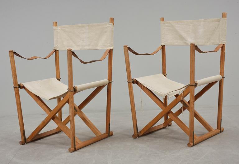 FÄLLSTOLAR, ett par, "MK16", Mogens Koch, Källemo.