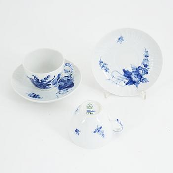 A 35 piece porcelain coffee service, 'Blue flower', Royal Copenhagen, Denmark.