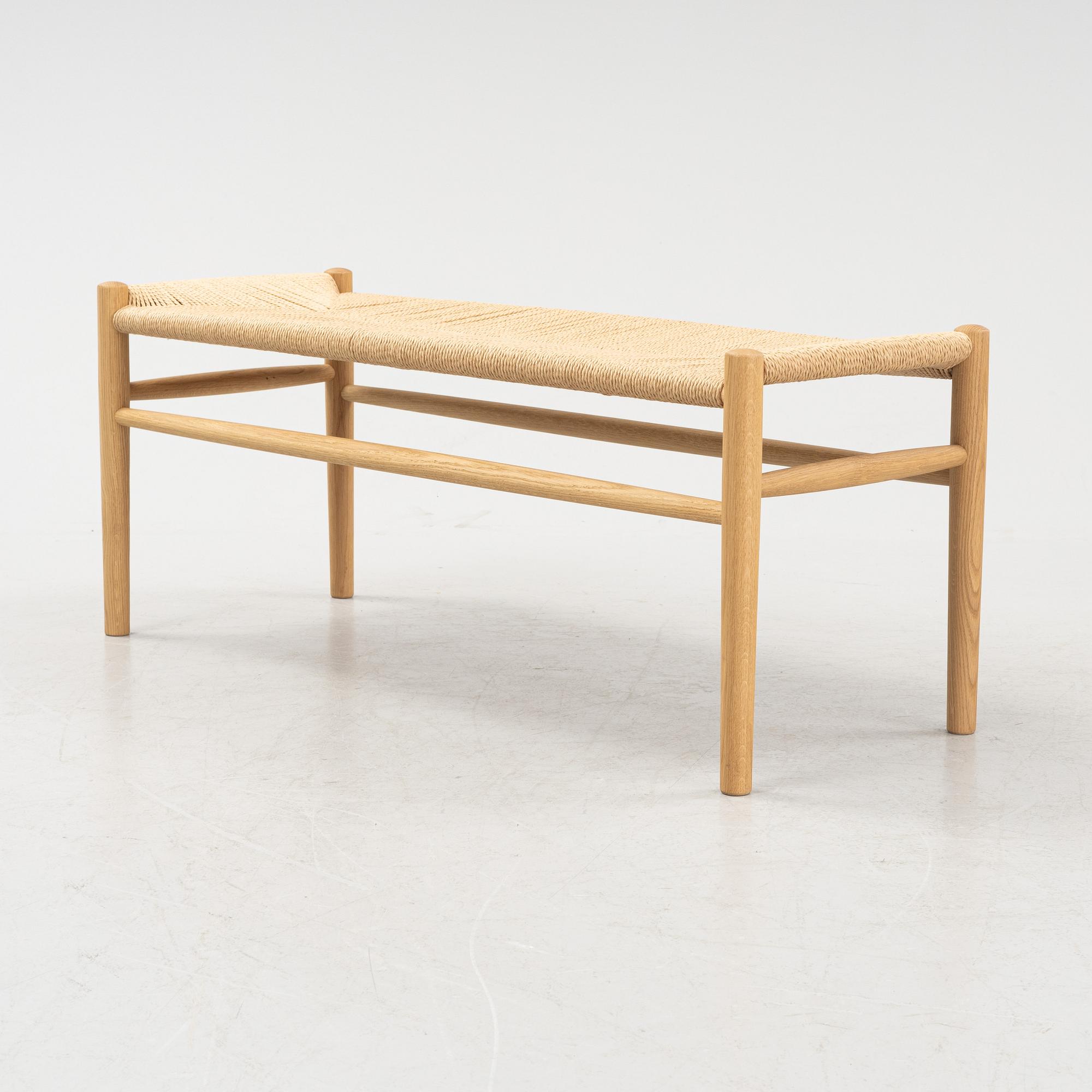 An oak bench by Jorgen Baekmark, FDB.