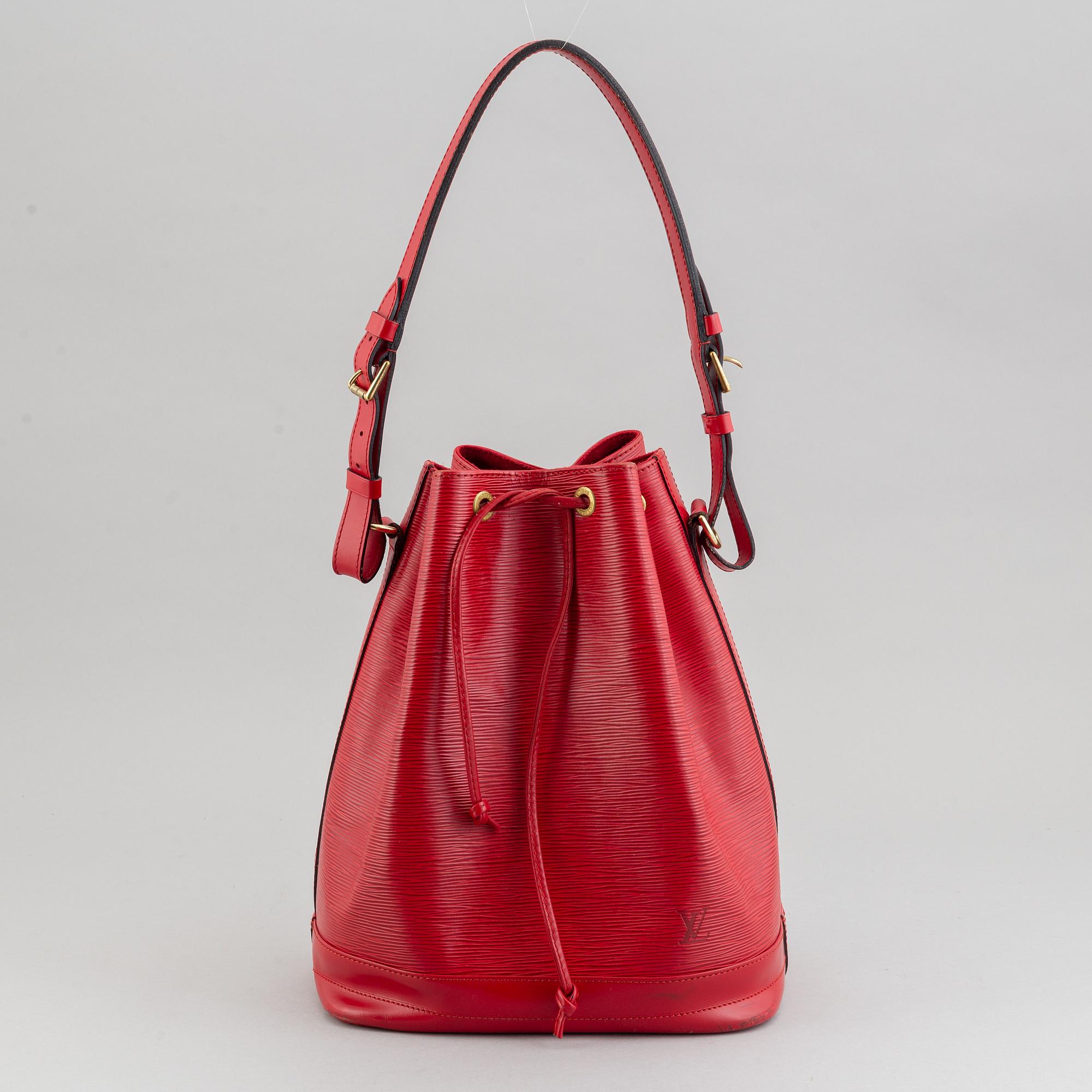 Louis Vuitton, a red Epi 'Noé' handbag, 1995.