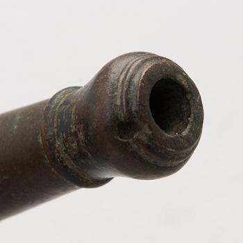 An 18th Century bronze signal cannon.