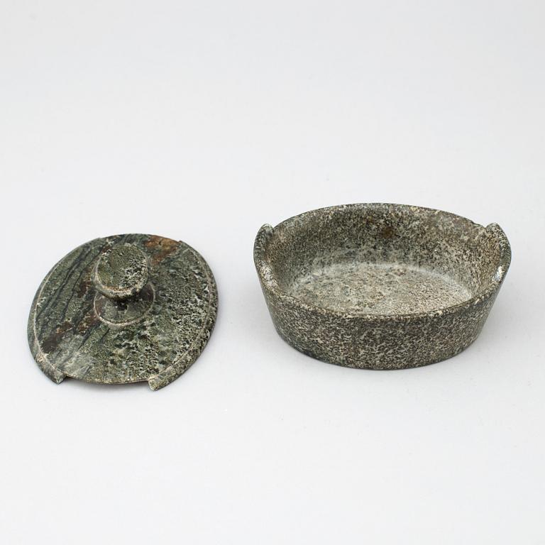 A swedish marble box, 19th century.