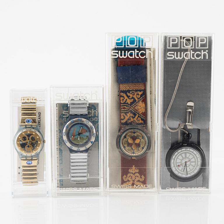 18 Swatch Watches, "No Reserve".