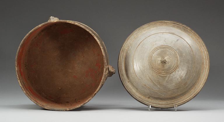 A potted tripod censer, Western Han dynasty (206 BC – 220 AD) .