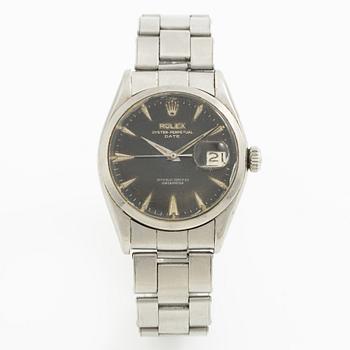 Rolex, Oyster Perpetual, Date, Chronometer, wristwatch, 34,5 mm.
