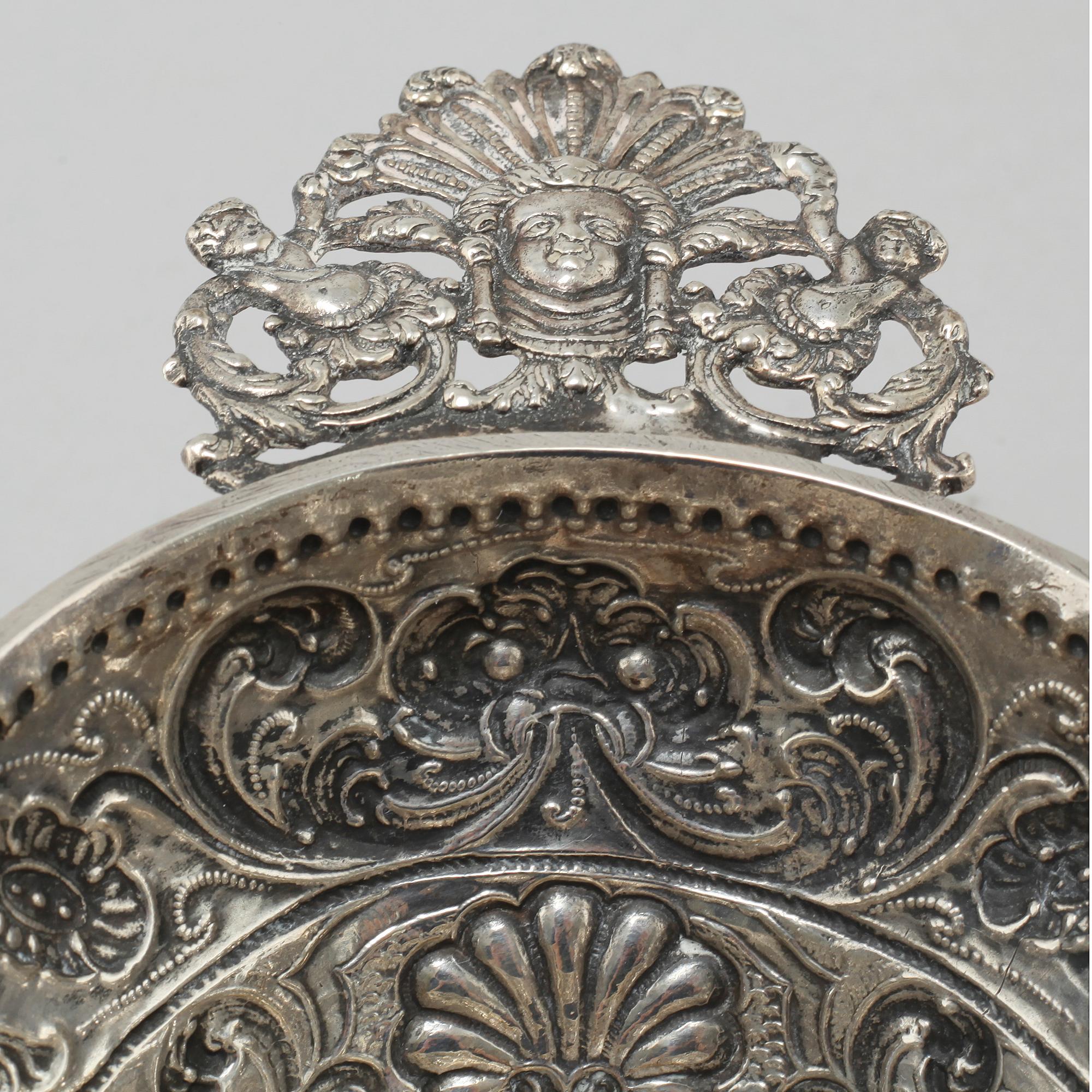 A silver brandy-bowl, likely by Hendrik van Manen, Sneek, Netherlands, 1782.