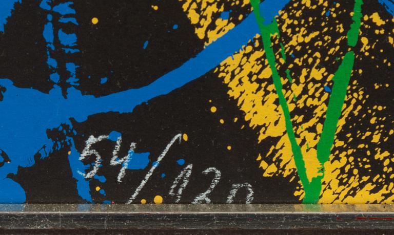 Arman, silkscreen in colours, signed 54/120.