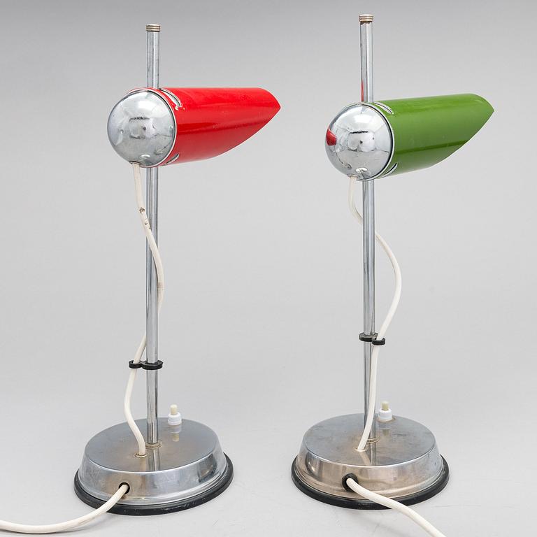 A pair of 1960's table lamps.