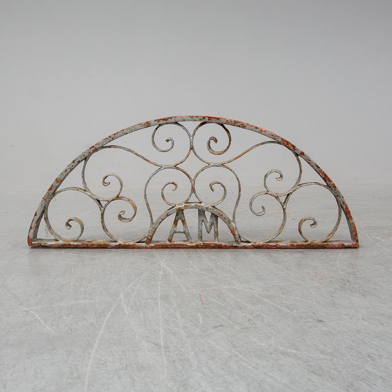 A spanish window grill from the mid 19th century.