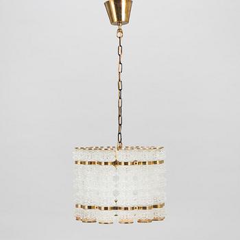 A pendant ceiling light, Taklampa Konsthantverk Tyringe, Sweden mid-20th century.