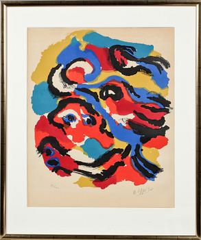 KAREL APPEL, färglitografi, signerad och numrerad 81/100.