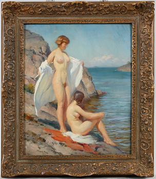 IVAR KAMKE, oil on canvas, signed and dated 1932.