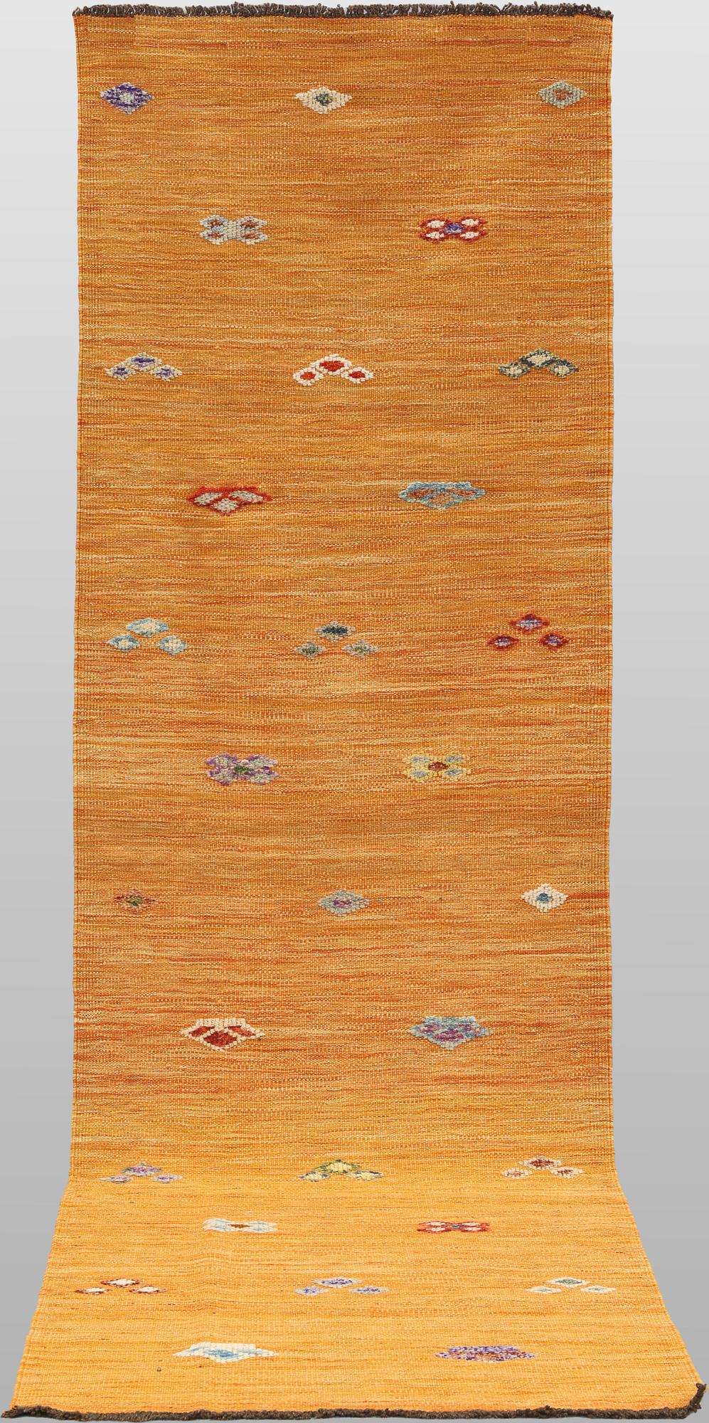 Gallerimatta, Kelim, 291 x 81 cm.