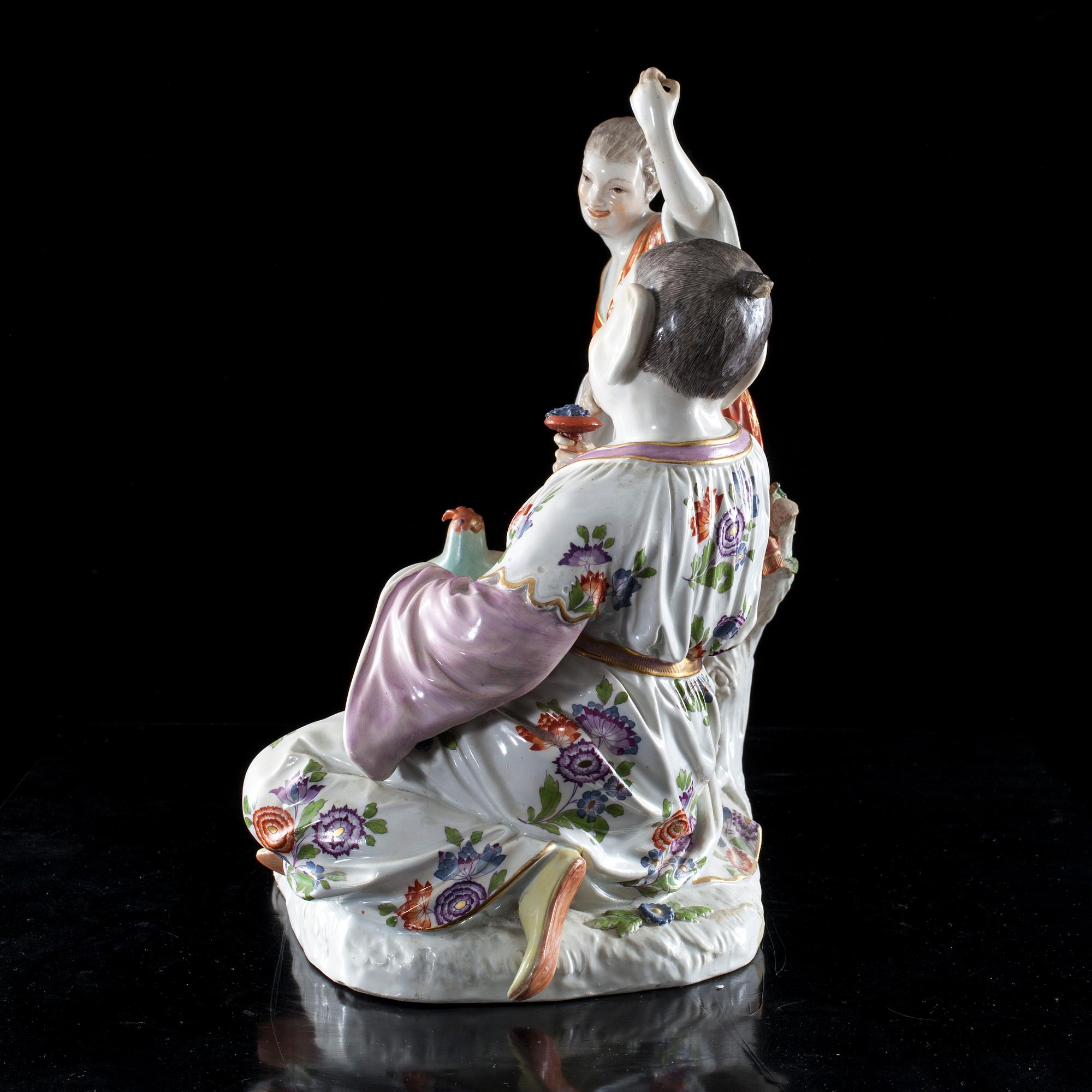 FIGURIN, porslin, Meissen 1900-talets början.