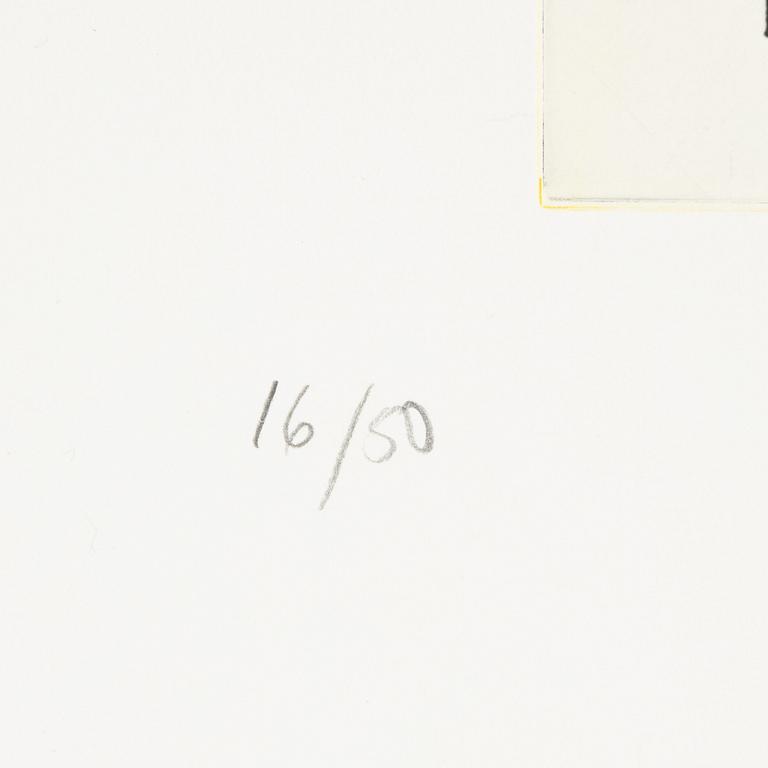 Jan Håfström, färgetsning, 2020, signerad 16/50.