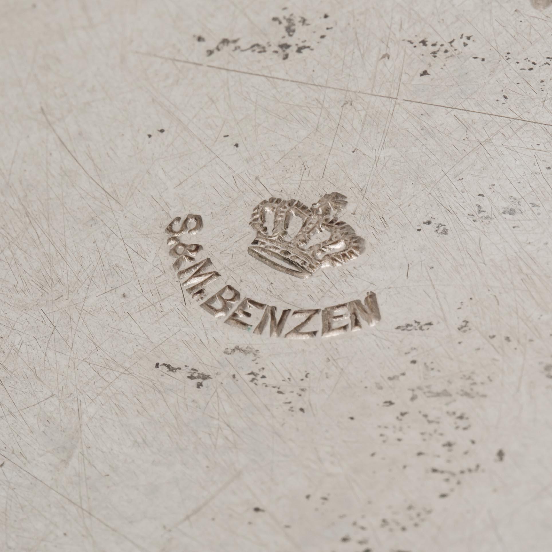 KASTRULL, silver, rokokostil, S & M Benzen, Köpenham 1910, Danmark. Vikt c:a 220 g.