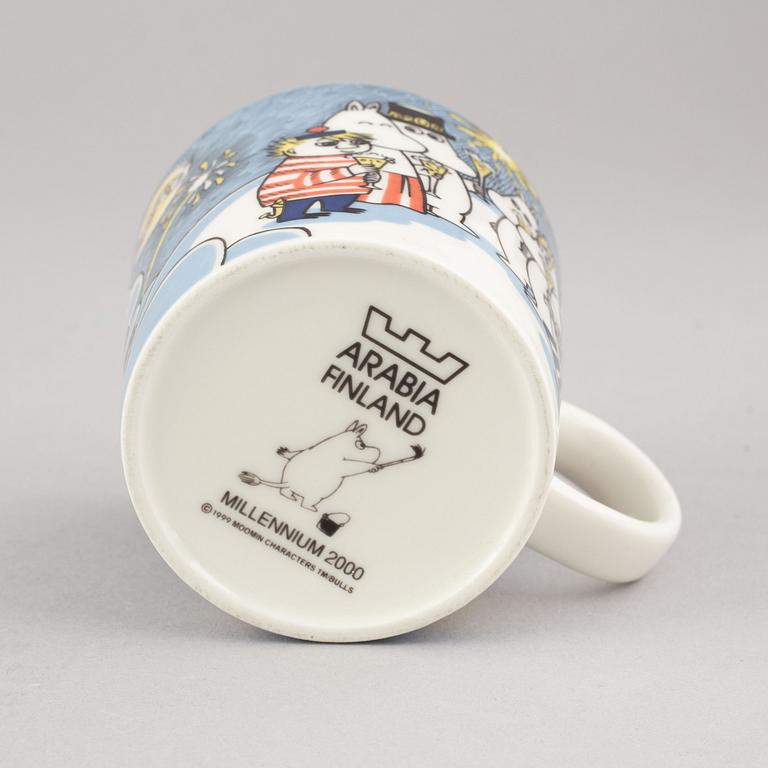 Moomin mug, porcelain, 'Millenium', Finland, 1999-2000.