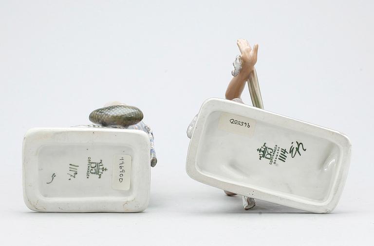 FIGURINER, 2 st, Dahl Jensen, Köpenhamn, Danmark.