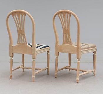 STOLAR, 4 st (2+2), gustaviansk stil, 1900-talets andra hälft.