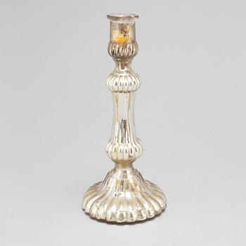 LJUSSTAKE, glas, 1800-tal.