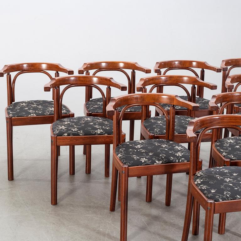 CHAIRS, 10, second half of the 20th century.