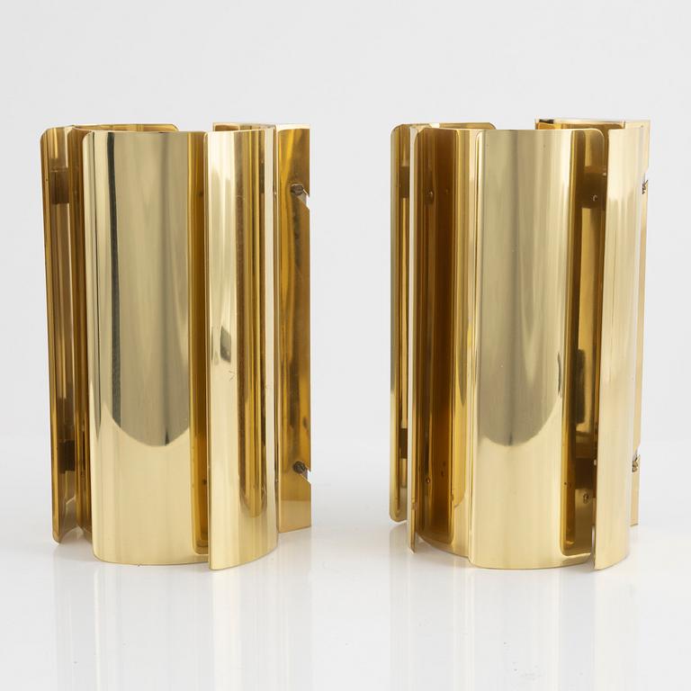 Vägglampor, ett par, Falkenbergs belysning, 1970-tal.