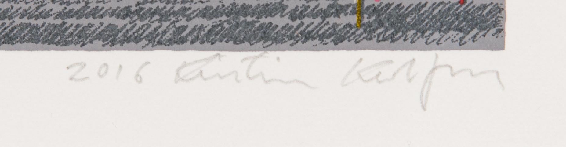 Kristian Krokfors, silkscreen, signed and dated 2016, numbered 44/100.