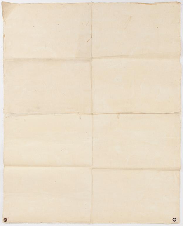 KARTA, Sovjet 1920, papper limmad på duk.