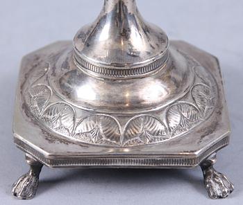SOCKERSKÅL, silver, senempire, Göteborg, 1832. Tot vikt 710 g.