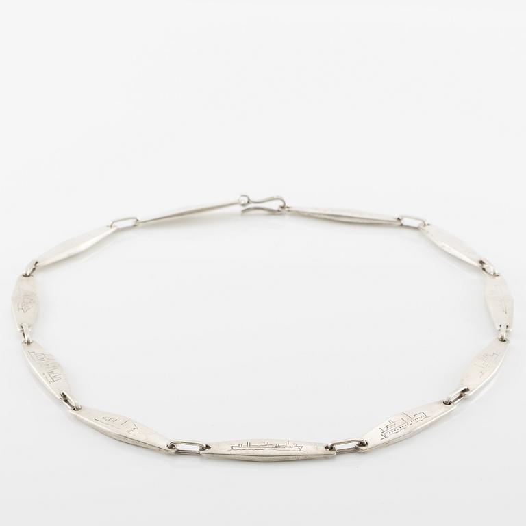 Sven-Erik Högberg, necklace, silver, Gothenburg 1960.