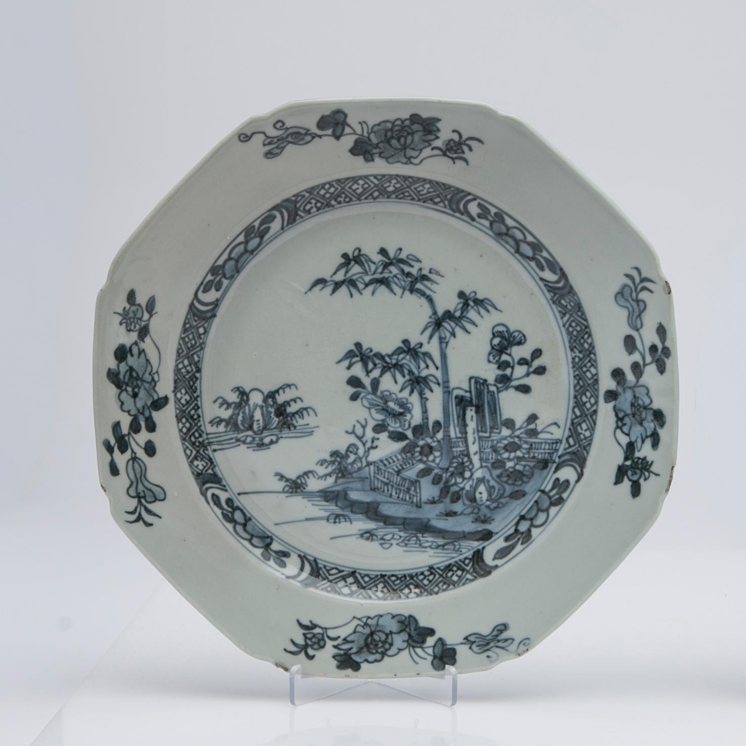 Tallrikar, 4 st, Kina, Qianlong (1736-95).
