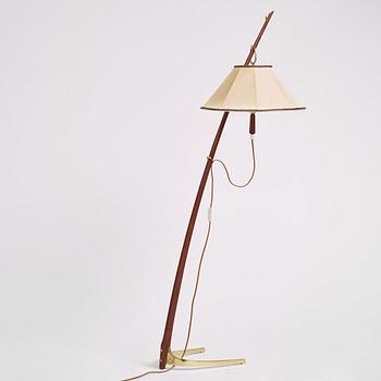 Floor lamp, J. T. Kalmar (1884-1968), model 2076, 'Dornstab', Vienna, Austria, mid-20th Century.