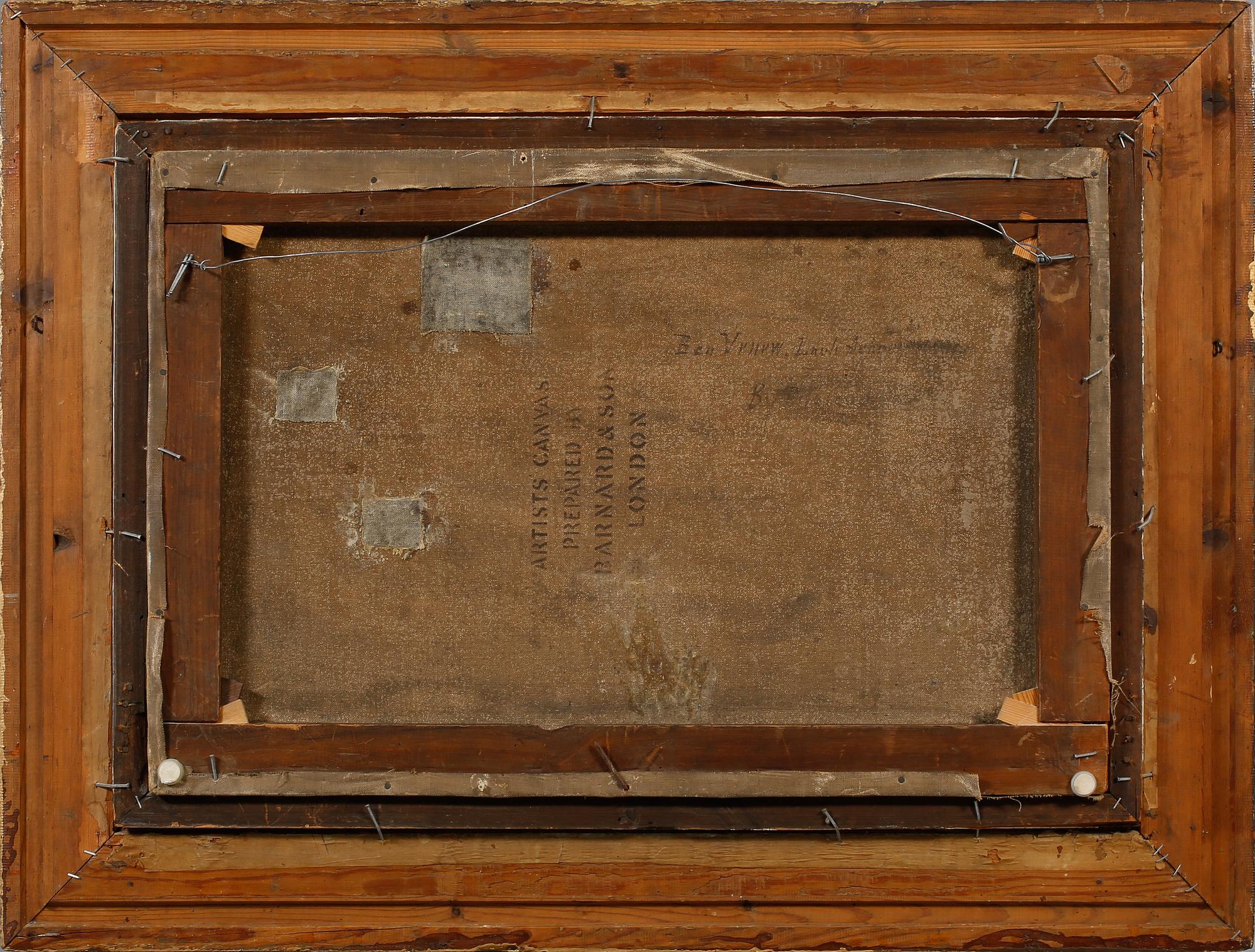 OKÄND KONSTNÄR, olja på duk, otydligt signerad och daterad 1888.