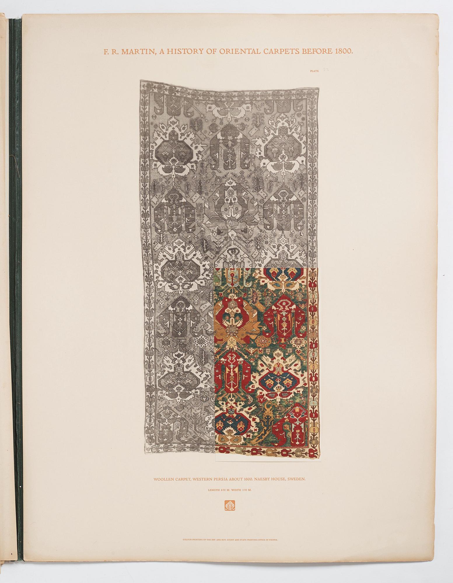 Fredrik Robert Martin: 'A History of Oriental Carpets before 1800,' Vienna, 1906.