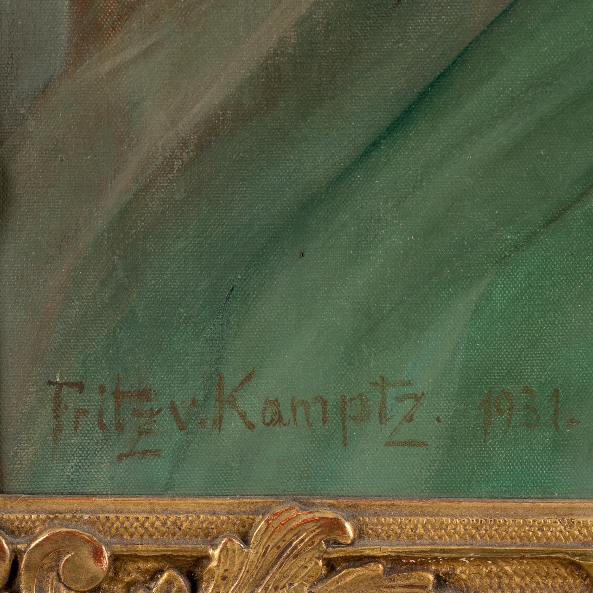 FRITZ VON KAMPTZ, oil on canvas, signed and dated 1931.