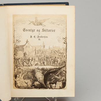 H.C. ANDERSEN, 5 vol, "Nye eventyr og historier", I-III, Köpenhamn 1870-74.